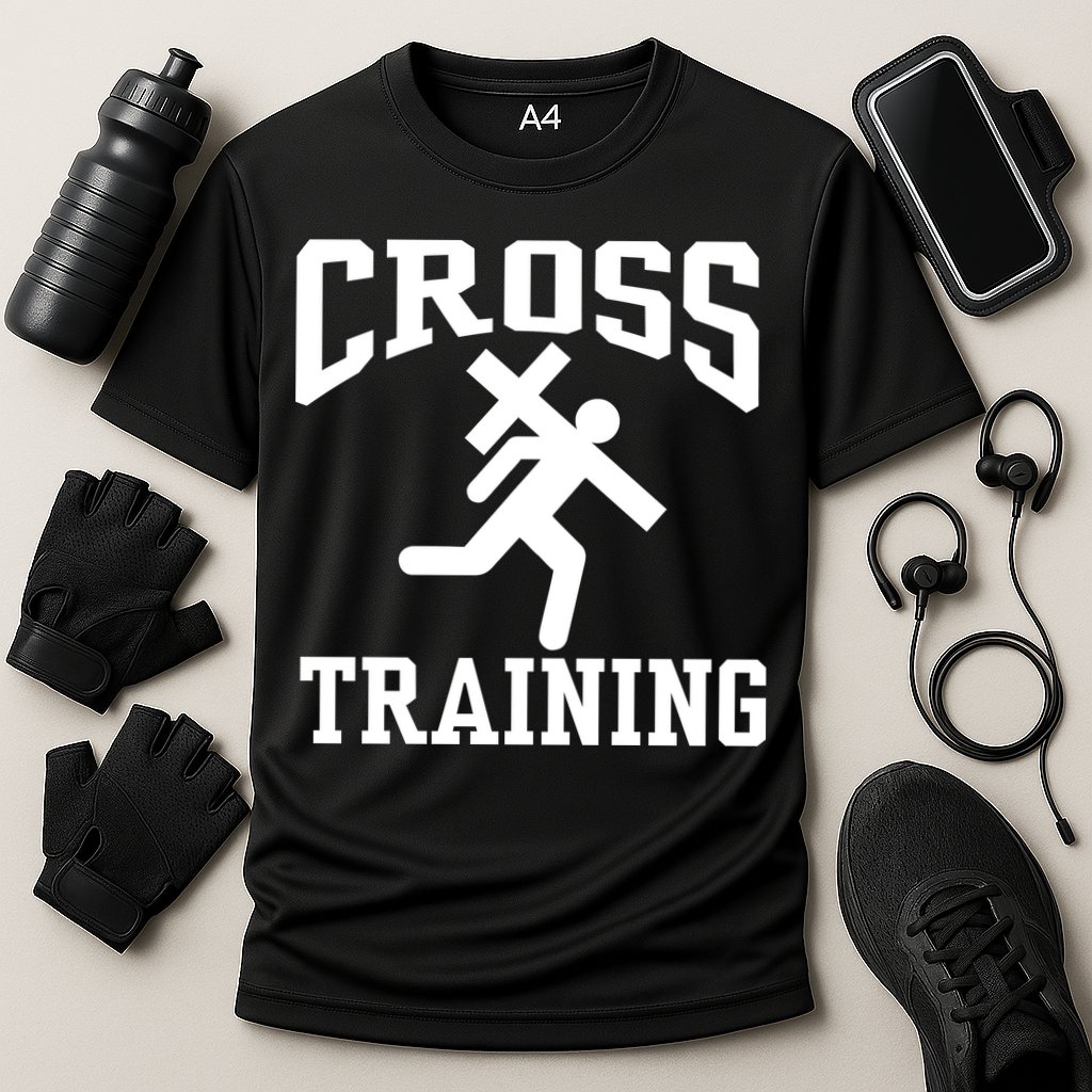 Cross Training Jesus Christian Catholic Cooling Performance Crew T-Shirt