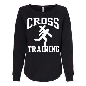 Cross Training Jesus Christian Catholic Womens California Wash Sweatshirt