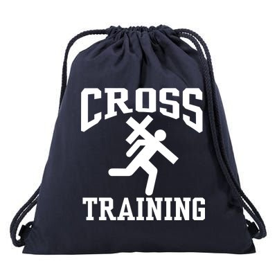 Cross Training Jesus Christian Catholic Drawstring Bag