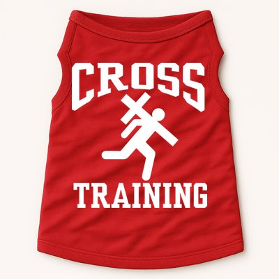 Cross Training Jesus Christian Catholic Doggie Tank