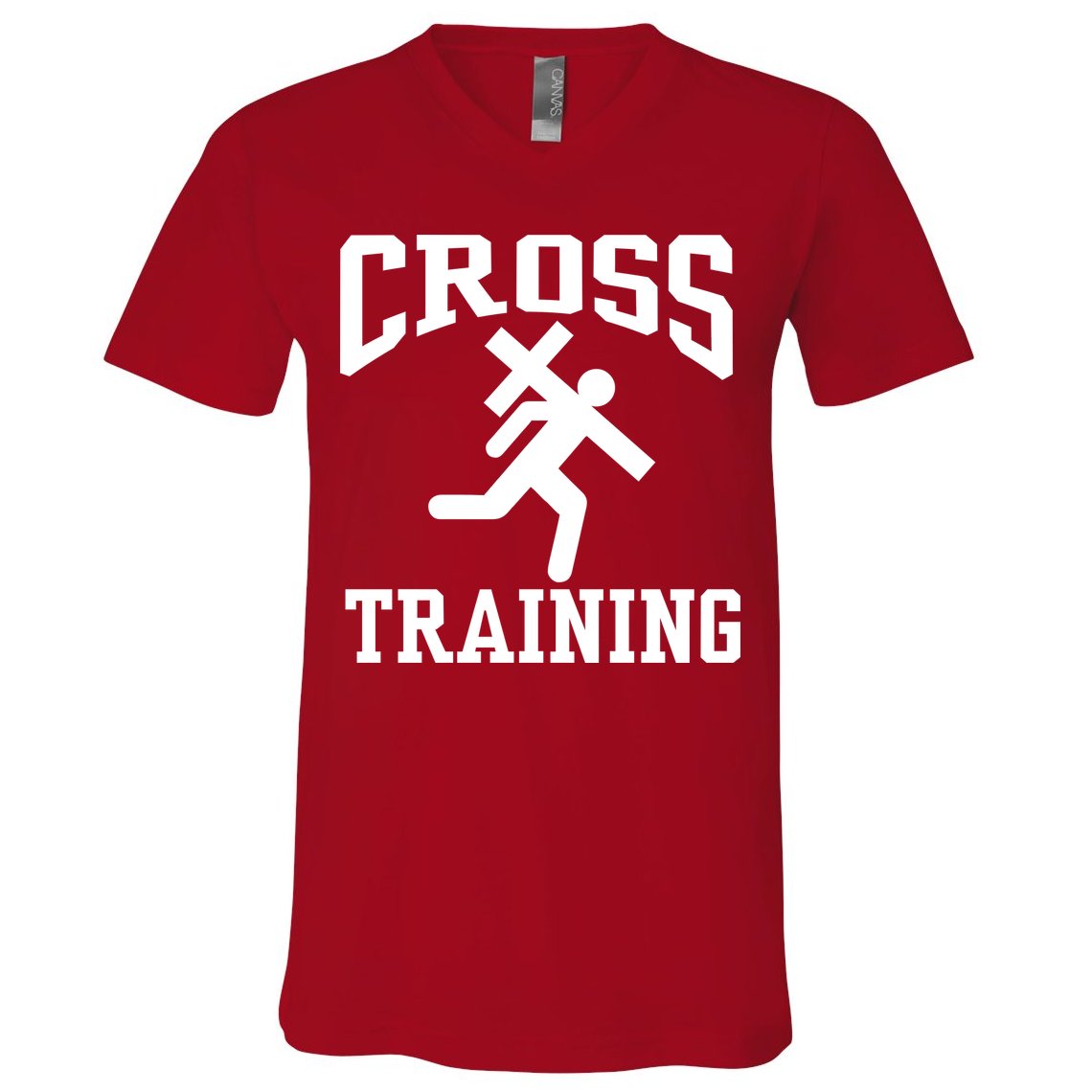 Cross Training Jesus Christian Catholic V-Neck T-Shirt