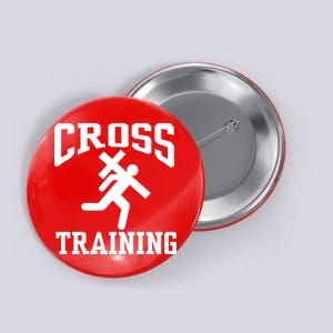 Cross Training Jesus Christian Catholic Button