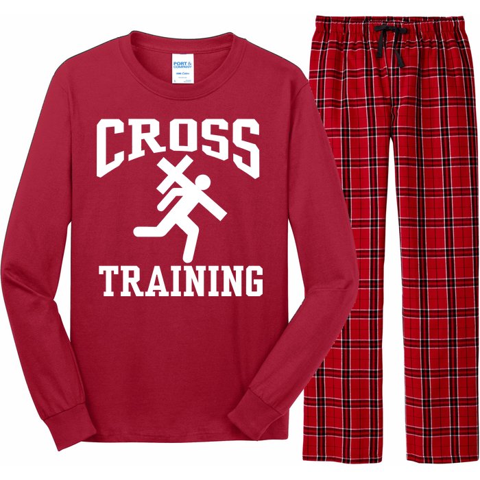 Cross Training Jesus Christian Catholic Long Sleeve Pajama Set