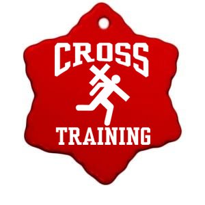 Cross Training Jesus Christian Catholic Ceramic Star Ornament