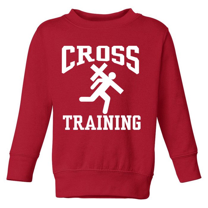 Cross Training Jesus Christian Catholic Toddler Sweatshirt