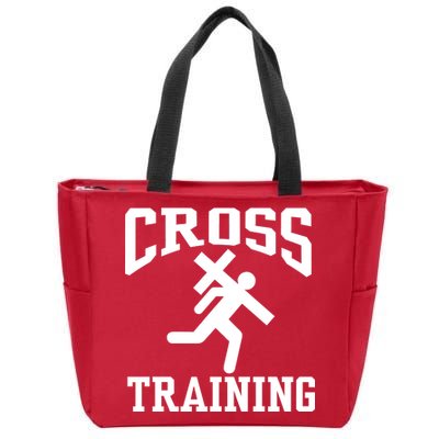 Cross Training Jesus Christian Catholic Zip Tote Bag