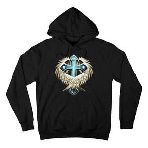 Cross With Wings Hoodie