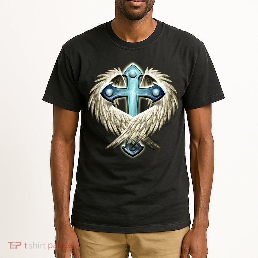 Cross With Wings Tall T-Shirt