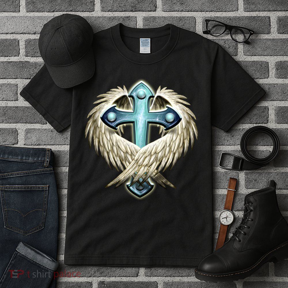 Cross With Wings Tall T-Shirt
