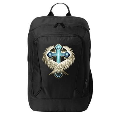 Cross With Wings City Backpack