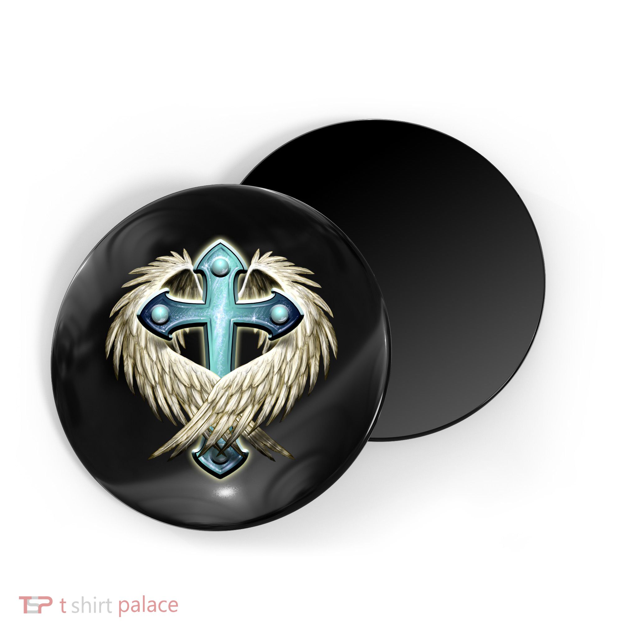 Cross With Wings Magnet