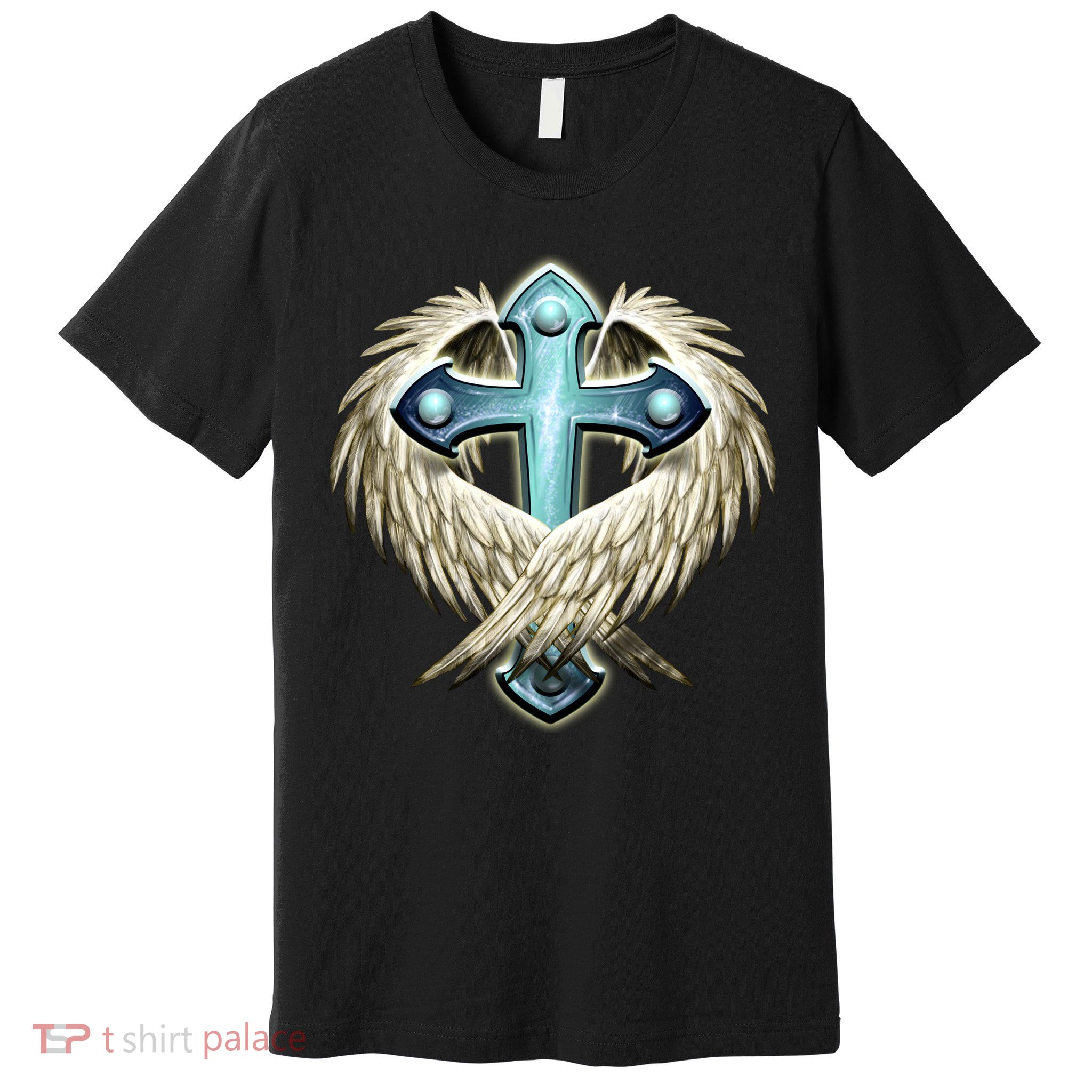 Cross With Wings Premium T-Shirt