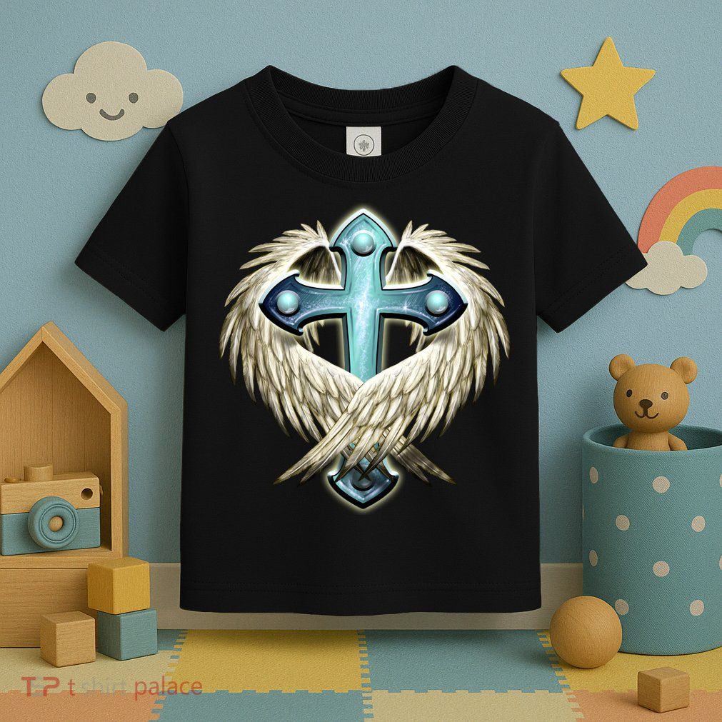 Cross With Wings Toddler T-Shirt