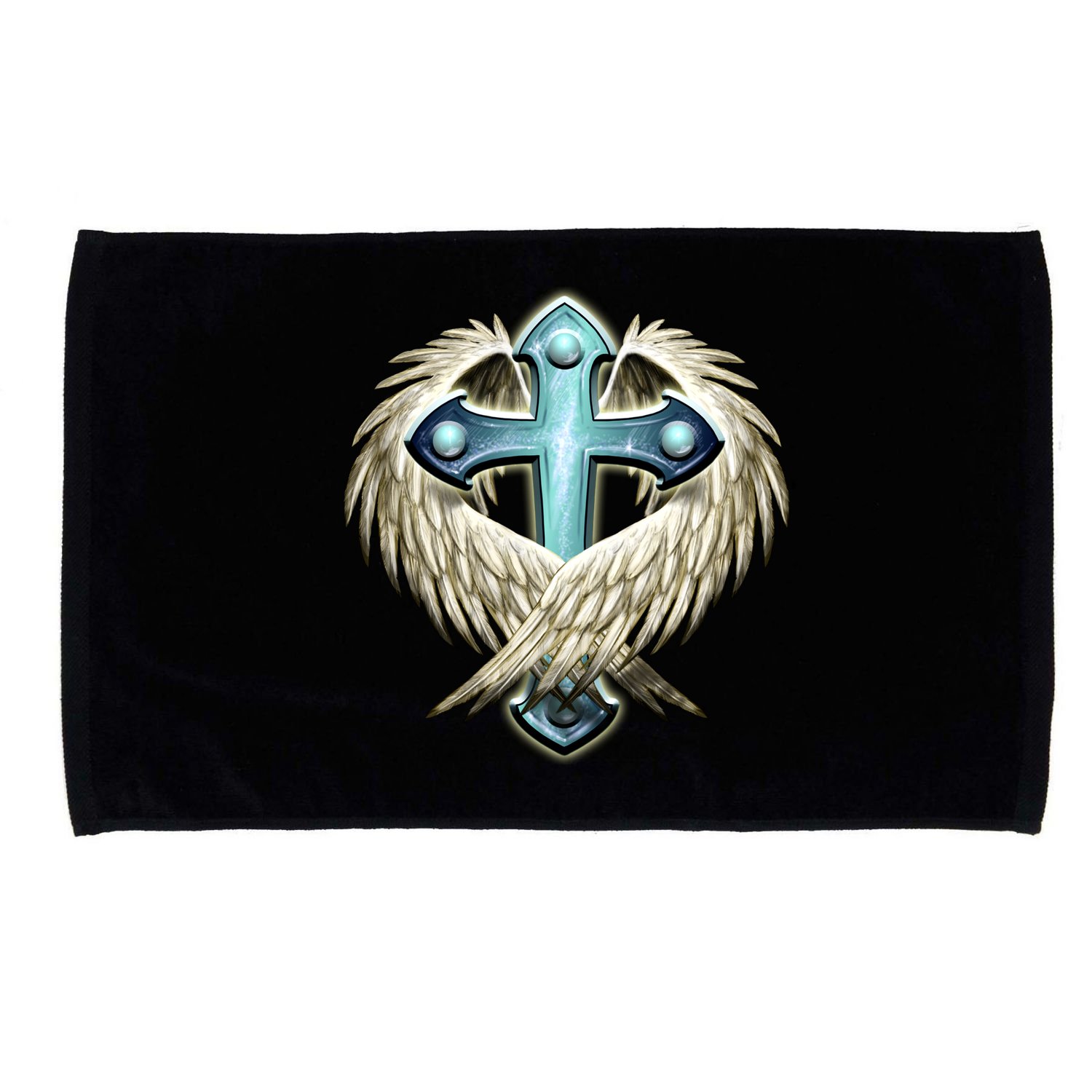 Cross With Wings Microfiber Hand Towel