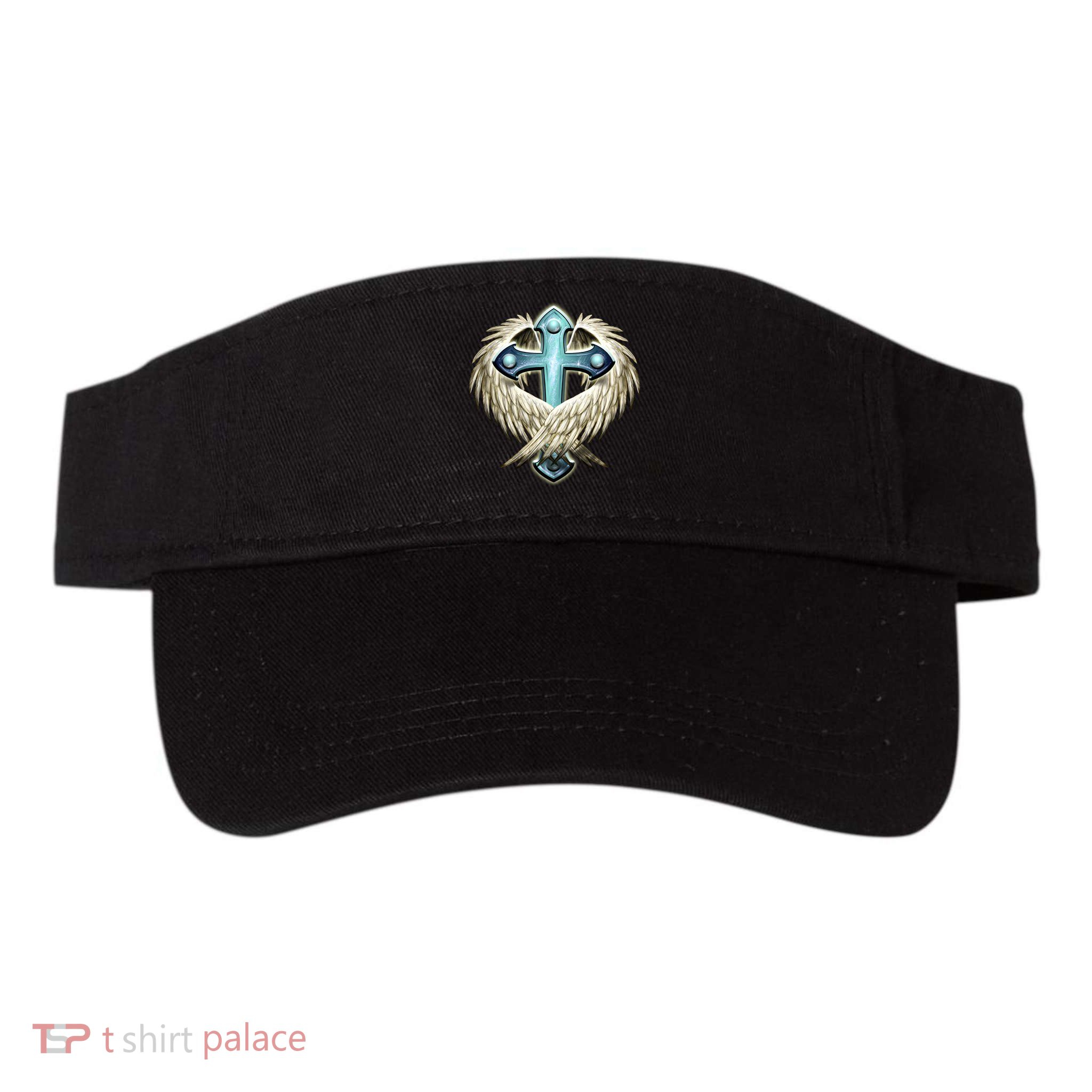 Cross With Wings Visor