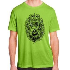 Crowned Lion Illustration Adult ChromaSoft Performance T-Shirt