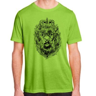 Crowned Lion Illustration Adult ChromaSoft Performance T-Shirt