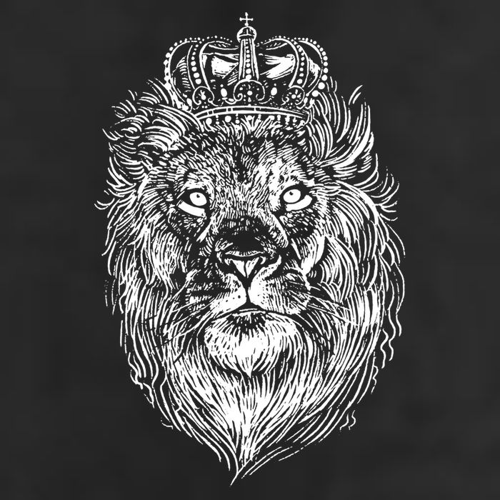 Crowned Lion Illustration Adult Drive Performance Visor