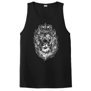 Crowned Lion Illustration PosiCharge Competitor Tank