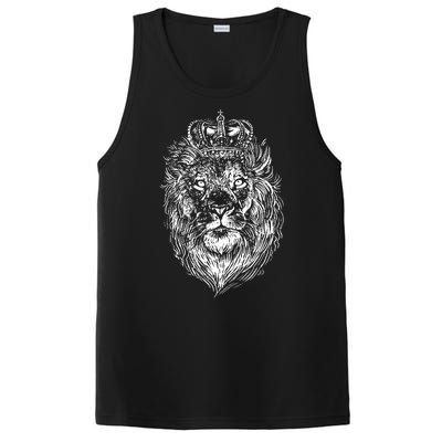 Crowned Lion Illustration PosiCharge Competitor Tank