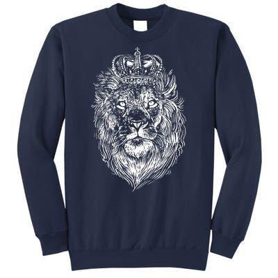 Crowned Lion Illustration Sweatshirt