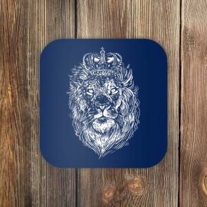 Crowned Lion Illustration Coaster