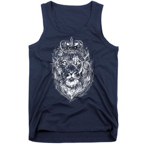 Crowned Lion Illustration Tank Top