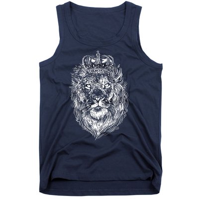 Crowned Lion Illustration Tank Top