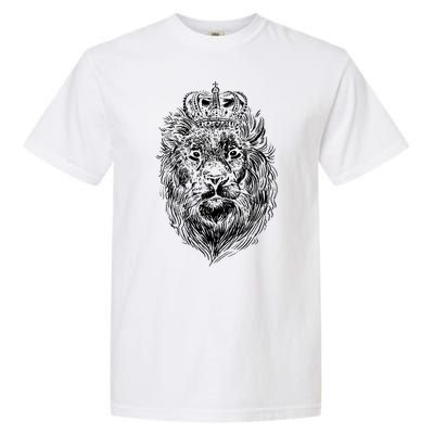 Crowned Lion Illustration Garment-Dyed Heavyweight T-Shirt