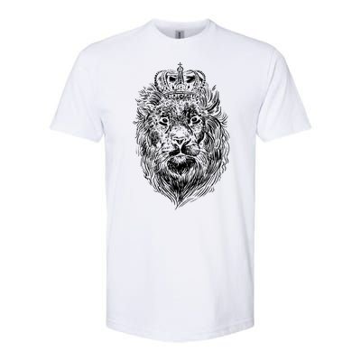 Crowned Lion Illustration Softstyle® CVC T-Shirt