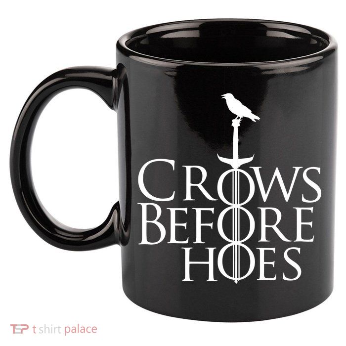 Crows Before Hoes 11oz C Handle Ceramic Mug