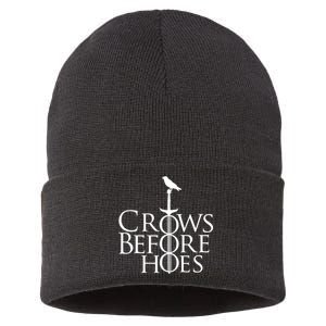 Crows Before Hoes Sustainable Knit Beanie