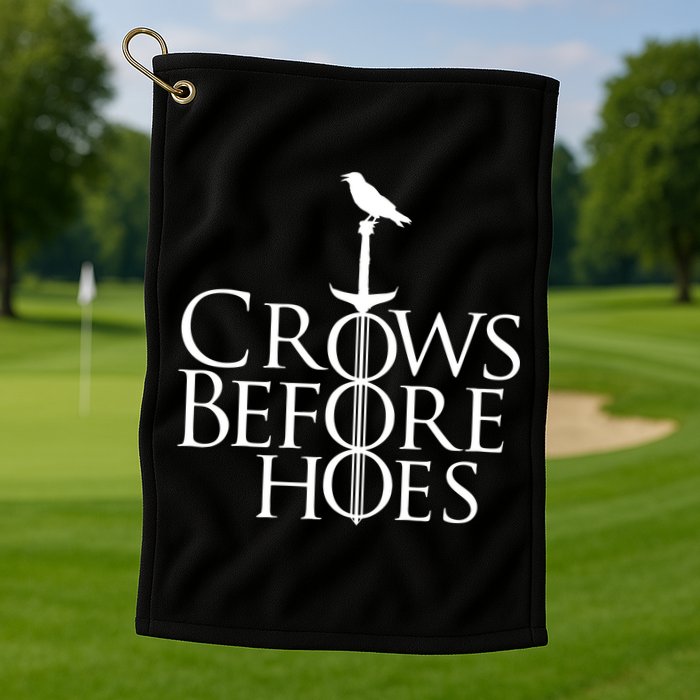 Crows Before Hoes Golf Towel