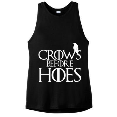 Crows Before Hoes Funny Tv Series Ladies PosiCharge Tri-Blend Wicking Tank