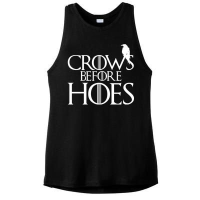 Crows Before Hoes Funny Tv Series Ladies PosiCharge Tri-Blend Wicking Tank