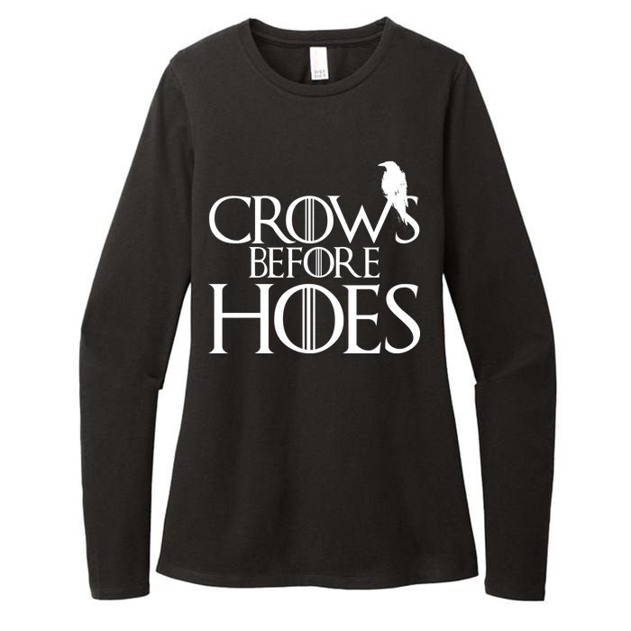 Crows Before Hoes Funny Tv Series Womens CVC Long Sleeve Shirt