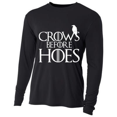 Crows Before Hoes Funny Tv Series Cooling Performance Long Sleeve Crew