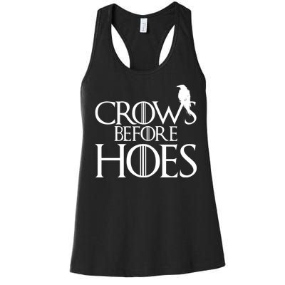 Crows Before Hoes Funny Tv Series Women's Racerback Tank