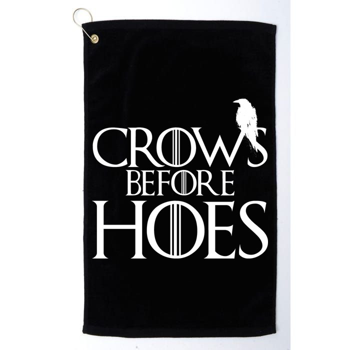 Crows Before Hoes Funny Tv Series Golf Towel