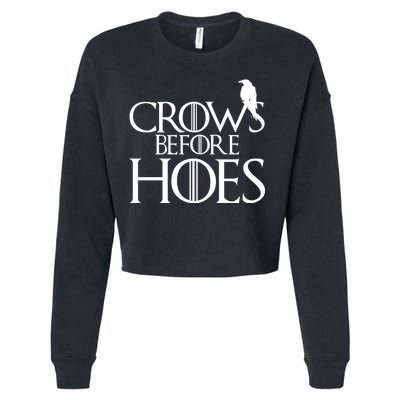 Crows Before Hoes Funny Tv Series Cropped Pullover Crew