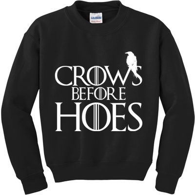 Crows Before Hoes Funny Tv Series Kids Sweatshirt