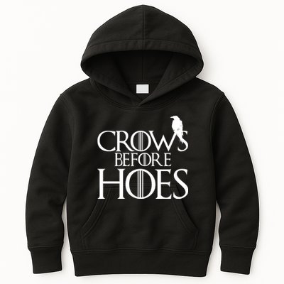 Crows Before Hoes Funny Tv Series Kids Hoodie