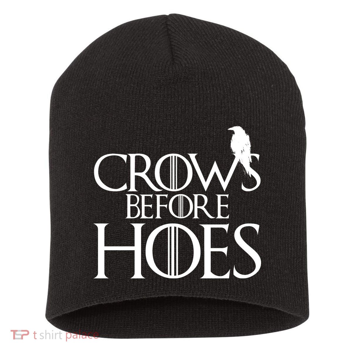 Crows Before Hoes Funny Tv Series Short Acrylic Beanie