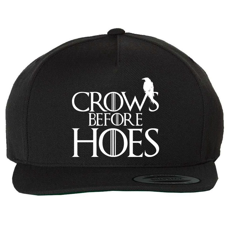 Crows Before Hoes Funny Tv Series Wool Snapback Cap