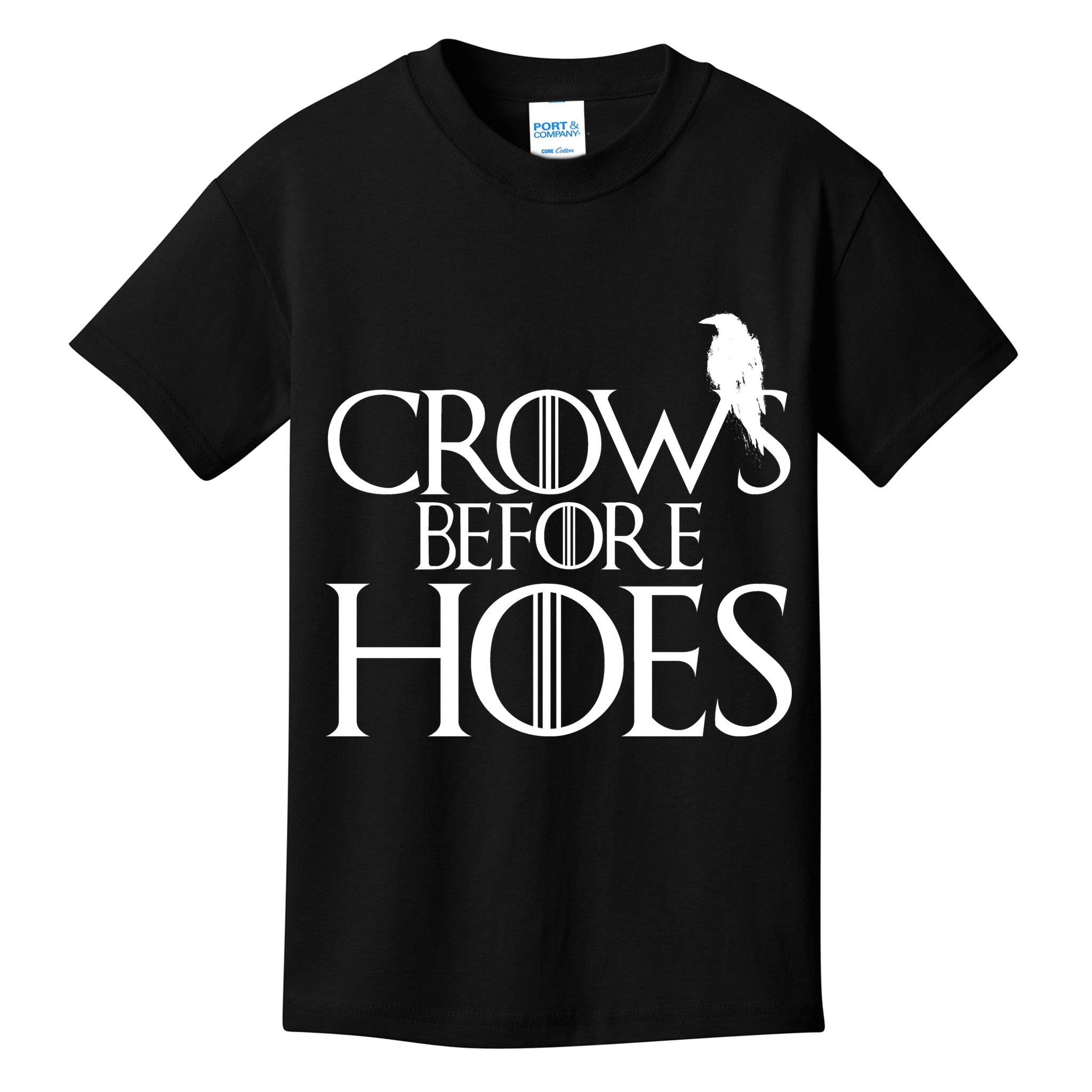 Crows Before Hoes Funny Tv Series Kids T-Shirt