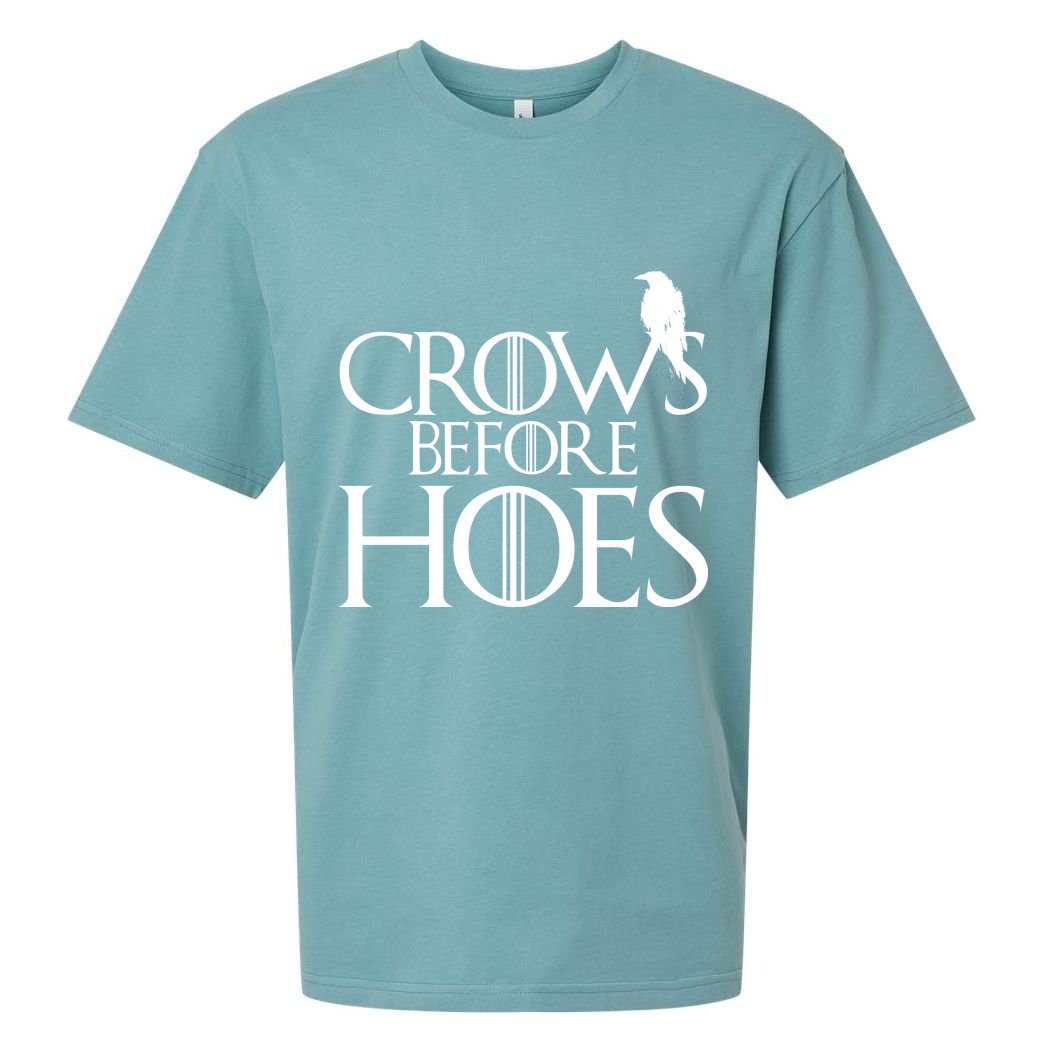 Crows Before Hoes Funny Tv Series Sueded Cloud Jersey T-Shirt