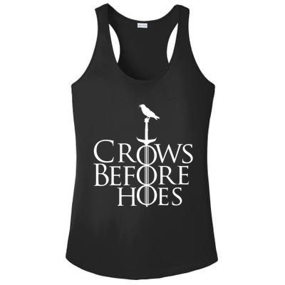 Crows Before Hoes Retro Ladies PosiCharge Competitor Racerback Tank