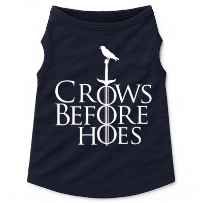 Crows Before Hoes Retro Doggie Tank