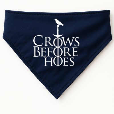 Crows Before Hoes Retro USA-Made Doggie Bandana