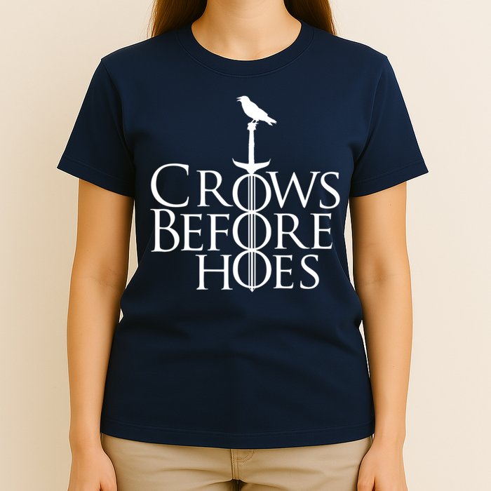 Crows Before Hoes Retro T-Shirt